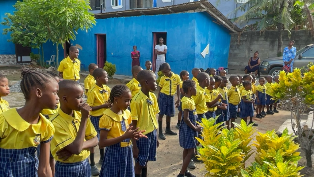 Children learning about the environment